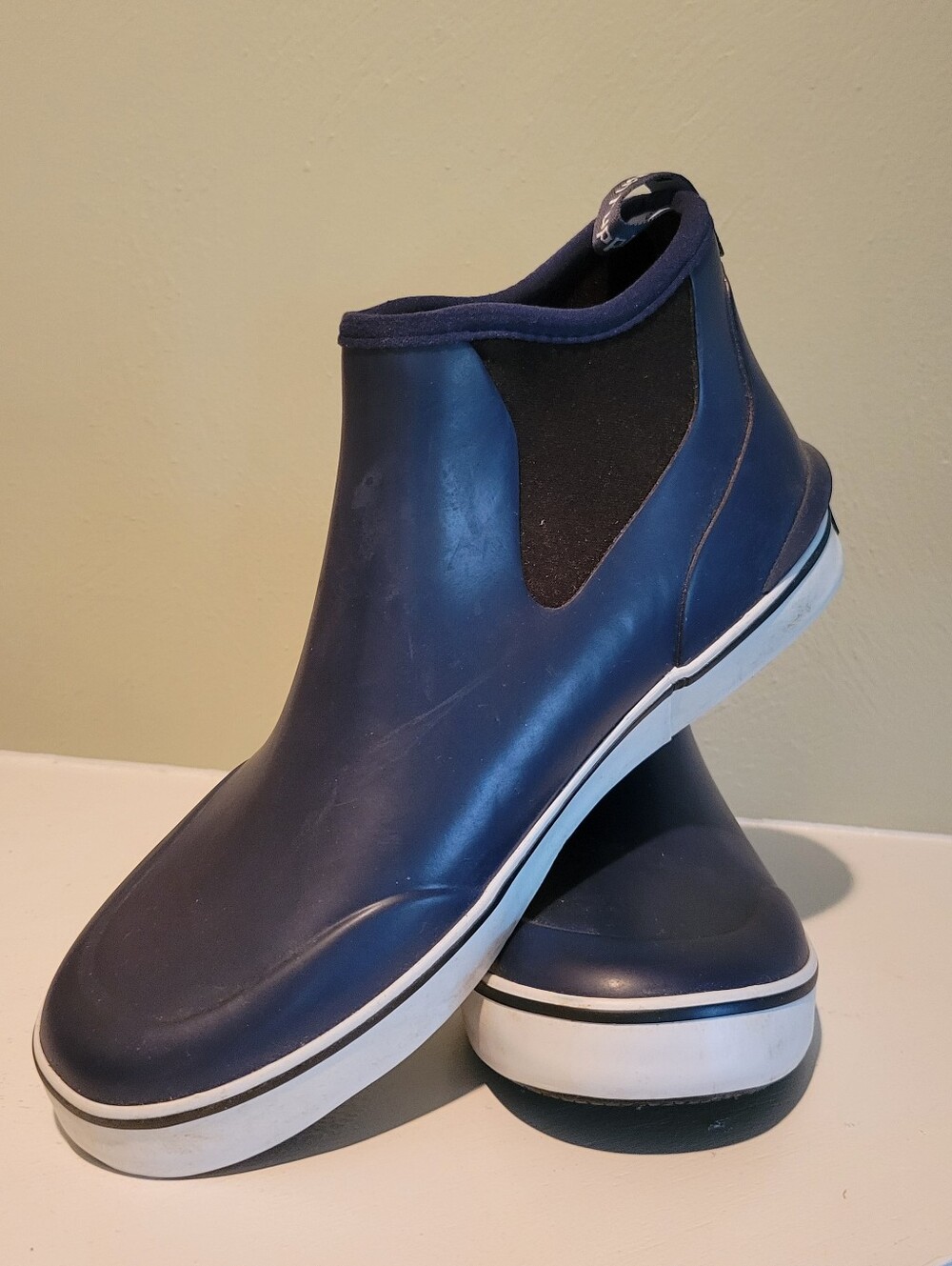 Hush Puppies Puddle Bouncer Rain Boots ~W Sz 8 Navy